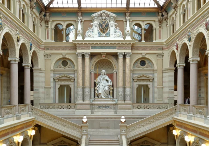 An der Spitze der Weisungskette für die Anklagebehörde soll künftig eine unabhängige Bundesstaatsanwaltschaft stehen. Foto (Eingangshalle Justizpalast Wien): CC C.Stadler/Bwag