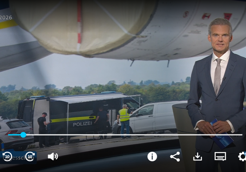 Seit einem Monat steht Deutschland im Banne einer Drohnenattacke Russlands auf ukrainische Flugzeuge am Flughafen Leipzig/Helle. Nun folgen Konsequenzen. In Österreich warnt ÖVP-Klubobmann und Sicherheitssprecher Ernst Gödl neuerlich vor der russland-freundlichen FPÖ. Foto: Screenshot tagesschau