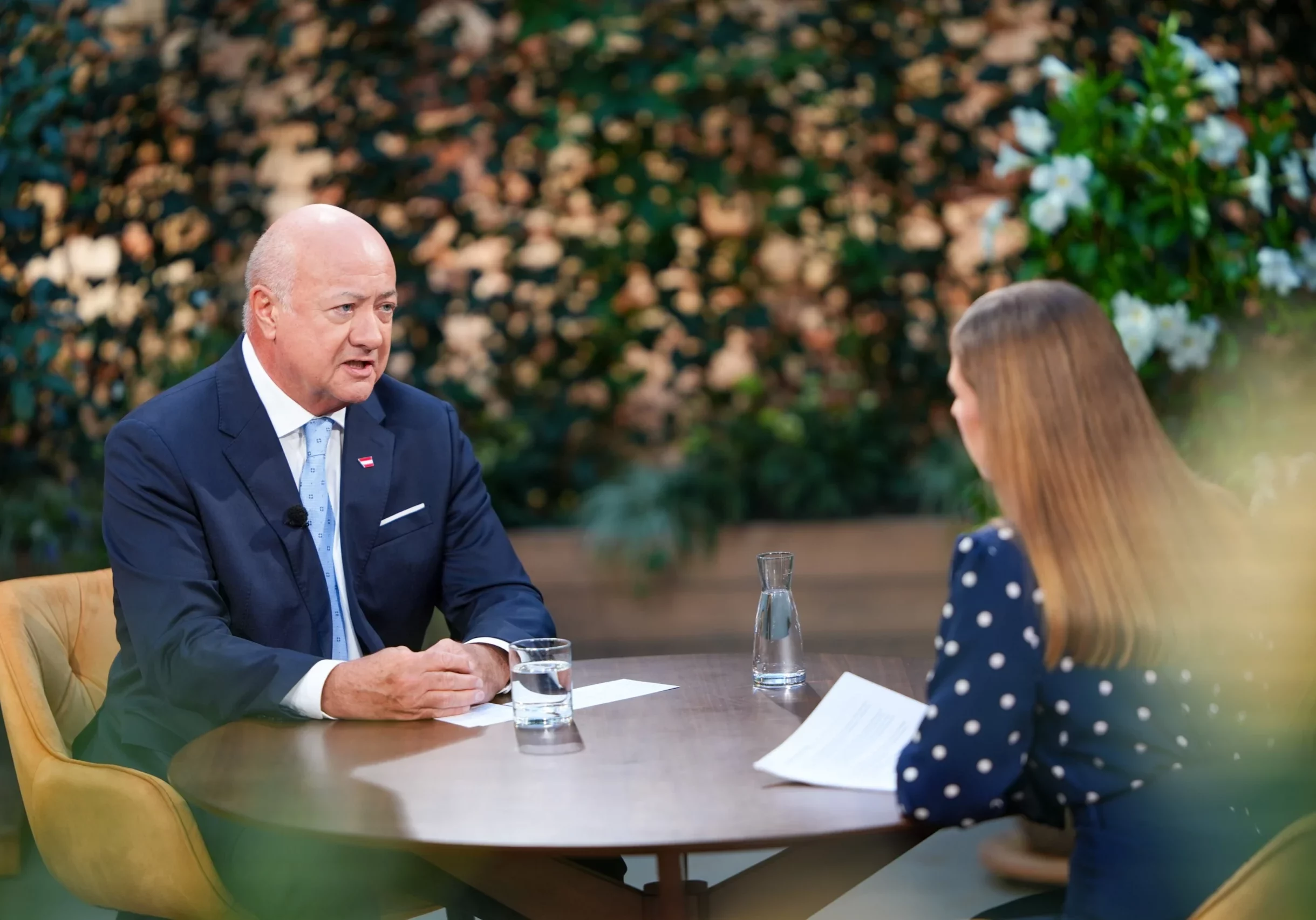 Bundeskanzler und ÖVP-Obmann Christian Stocker: Zukunftsfonds und Zukunftsdepot als nachhaltige Vorsorge für Pensionen. Foto: ORF Roman Zach-Kiesling