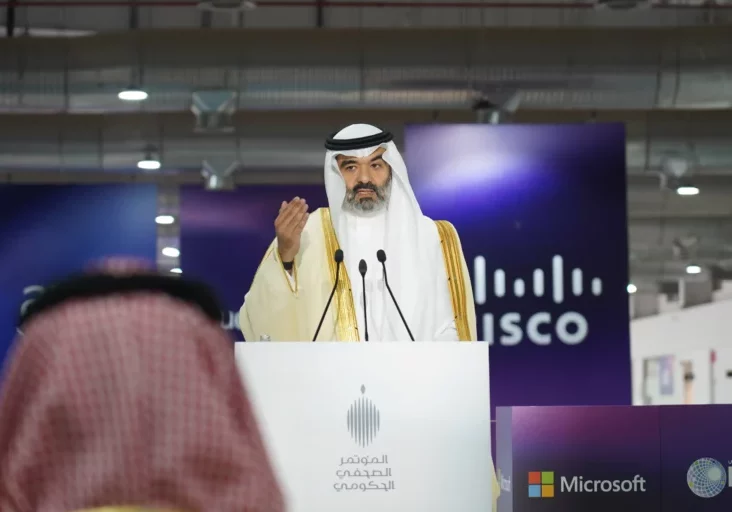 Staatssekretär Alexander Pröll ist Teilnehmer an der LEAP 2006 in Riyadh, Saudiarabien. Im Bild Abdullah Alswaha, Kommunikations- und Informationsminister, einer der Gesprächspartner von Pröll im Rahmen der Konferenz. Foto: Imago/LuoxChen