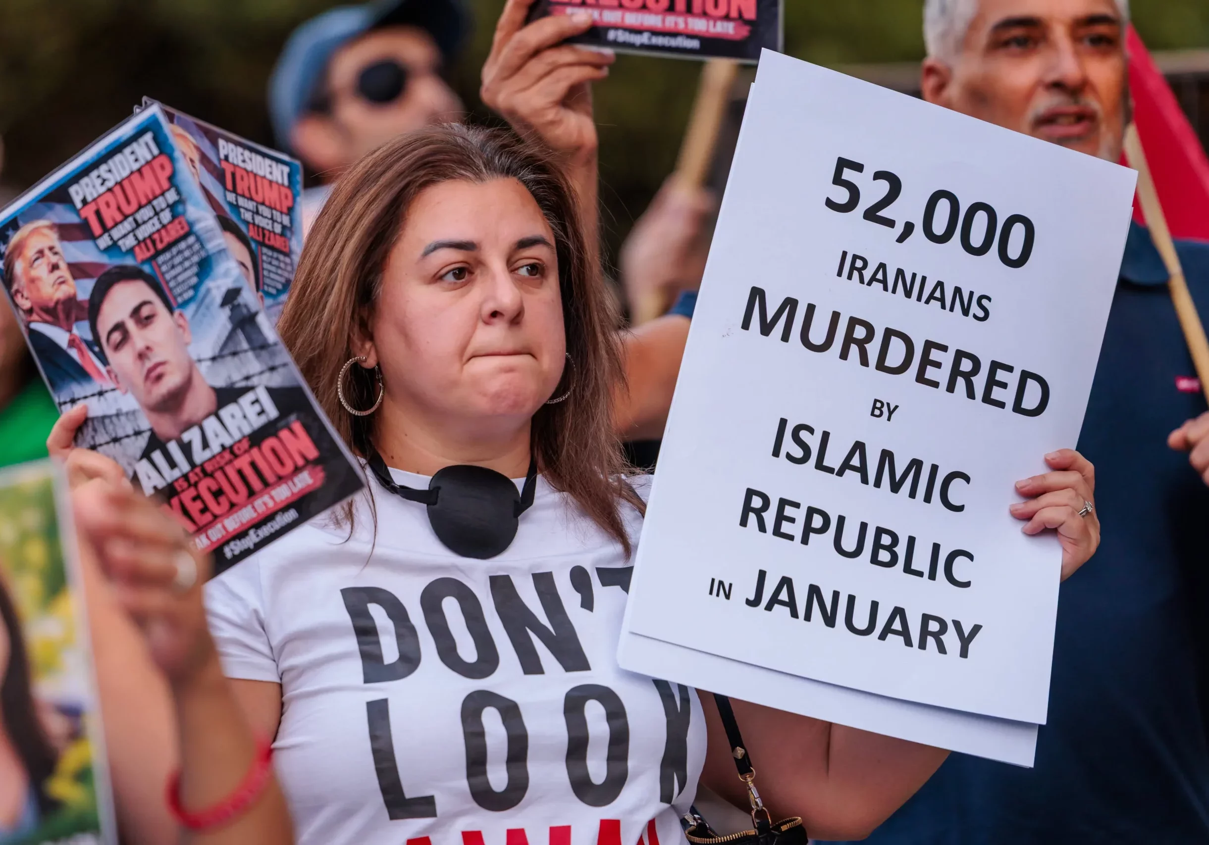 Die Menschenrechtssprecherin der ÖVP, Abg. Gudrun Kugler, protestiert gegen das Todesurteil für eine iranische Studentin. In London (Bild) wurde gegen die Todesstrafe und gegen die Verfolgung im September protestiert, in Berlin bereits im Jänner. Foto: Imago/Armand Rose, Avalon