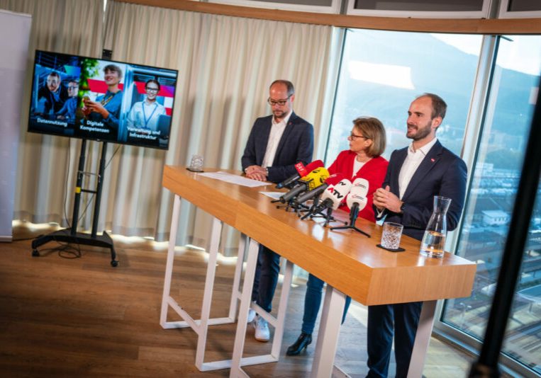Mario Gerber, Susanne Kraus-Winkler, Florian Tursky: Offensive für Digitalisierung im österreichischen Tourismus. Foto: Fischler