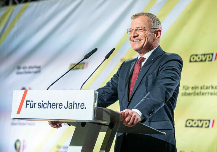 Thomas Stelzer appellierte an seine Unterstützter noch einmal alles zu geben in den letzten 48 Stunden vor der Landtagswahl - Foto: OÖVP