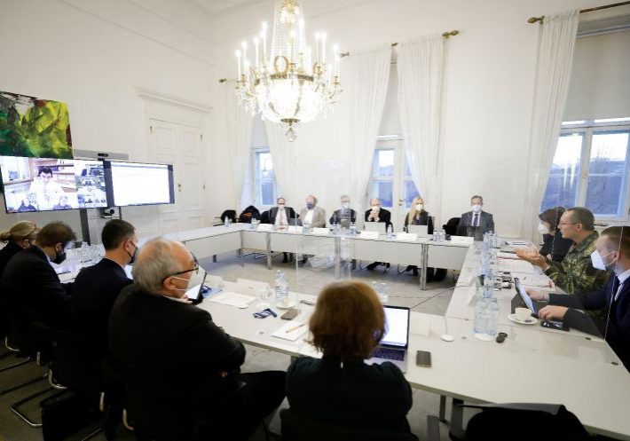 Gesamstaatliche Covid-19-Koordination: Am Samstag Executiv-Report, tags zuvor Arbeitssitzung. Foto: BKA / Andy Wenzel