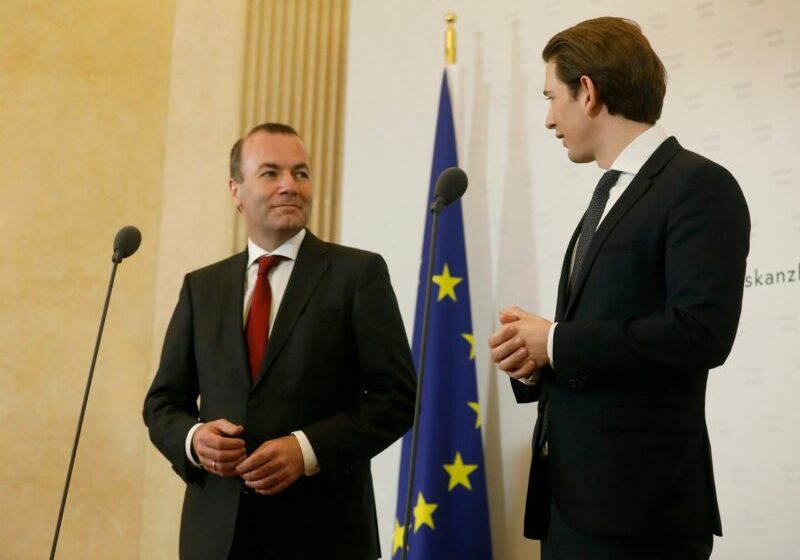 Manfred Weber und Sebastian Kurz. Foto: BKA/ Dragan Tatic