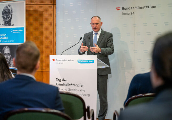 Innenministerium und WEISSER RING luden zum 13. Tag der Kriminalitätsopfer. Foto: BMI Jürgen Makowecz