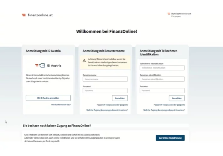 FinanzOnline soll ab Oktober 2025 noch sicherer werden. Foto: Screenshot Zur-Sache/bmf.gv.at