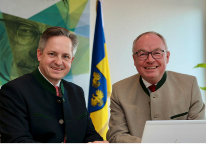 Der Bauernbund konnte die Vormachtstellung von NÖ halten. Spitzenkandidat Johannes Schmuckenschlager und Bauernbundchef Stephan Pernkopf. Foto: noebauernbund.at