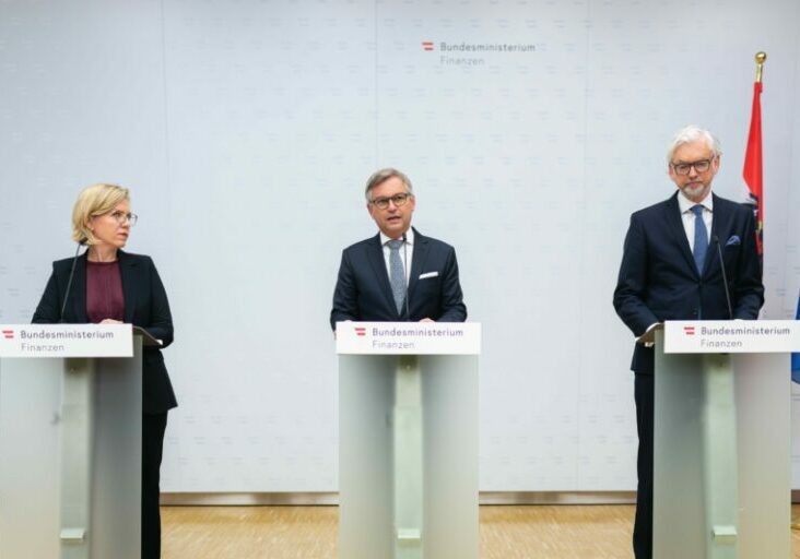 Finanzminister Magnus Brunner verkündete am Mittwoch den Start der Stromkostenbremse mit 1.12.2022. Foto: BMF