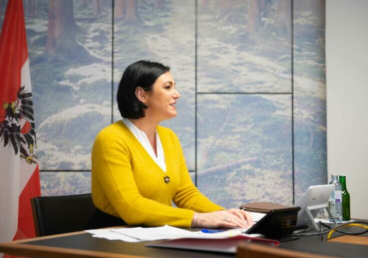 Ministerin Köstinger bereitete den Weg für die TKG-Novelle. Foto: BMLRT
