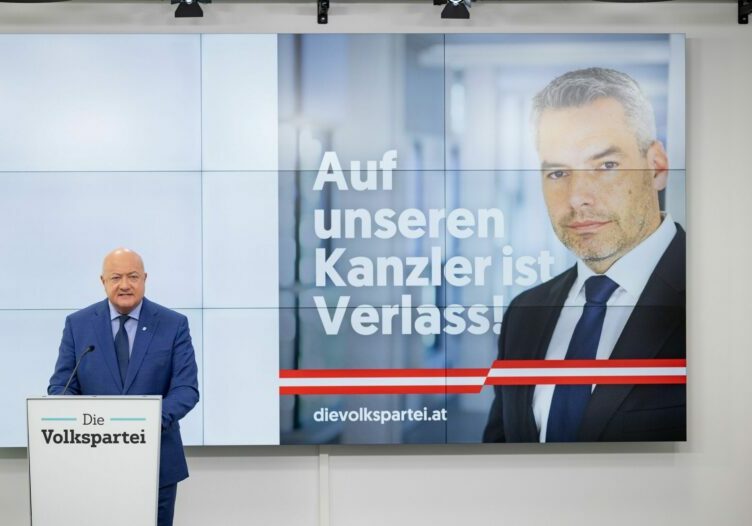 Zwei Jahre Kanzler Nehammer sind für ÖVP-General Christian Stocker zwei gute Jahre für Österreich. Foto: ÖVP
