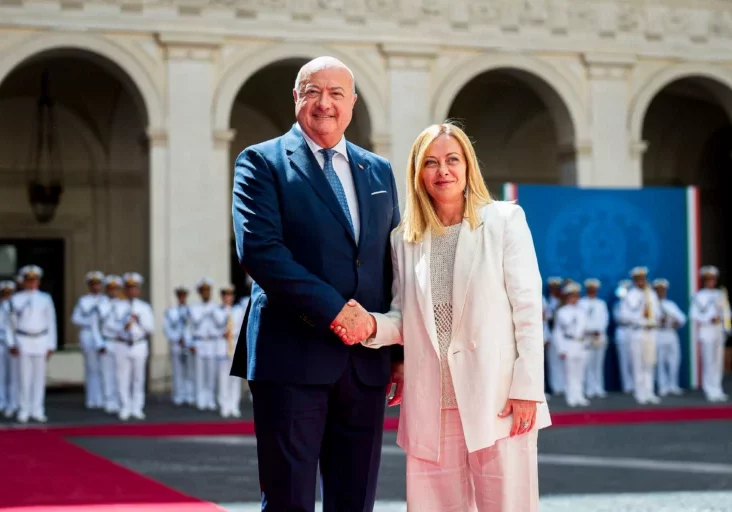 Hatten in Rom viel zu besprechen. Bundeskanzler Christian Stocker mit der italienischen Ministerpräsidentin Giorgia Meloni. Foto: BKA/Florian Schrötter