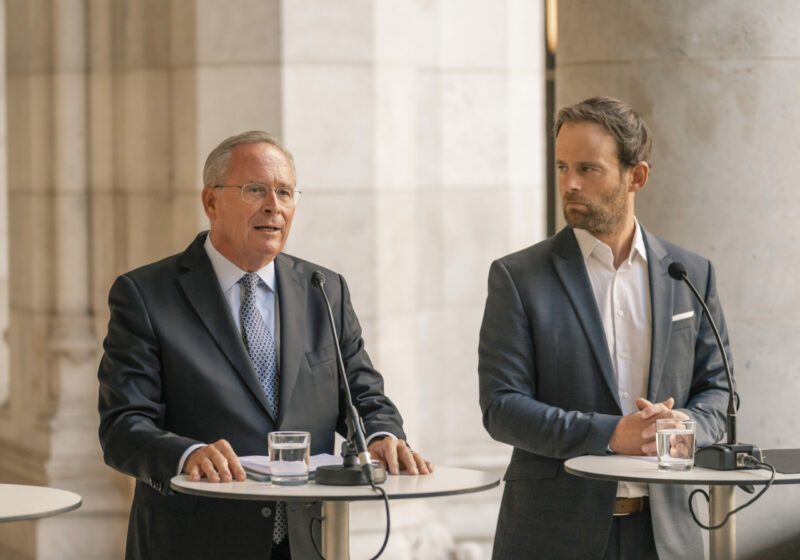 In der Causa Wien Energie werden ÖVP und FPÖ nun einen Antrag auf eine Untersuchungskommission stellen. Das gaben die Obleute beider Wiener Parteien am Freitag im Rahmen einer Pressekonferenz bekannt. Foto: Die Wiener Volkspartei