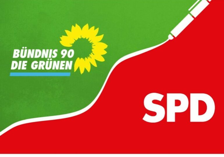 Nach der Wahlniederlage vom Sonntag wollen SPD und Grüne in Berlin nicht weichen. Trotz herber Verluste für die Sozialdemokraten will deren Spitzenkandidatin Giffey an ihren Ämtern festhalten. Foto: screenshot / gruene-harburg.de