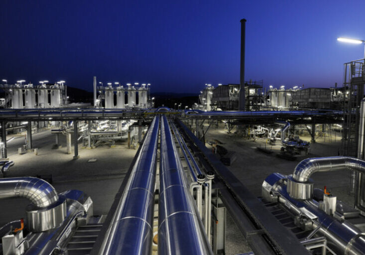 Sicherheit in der Versorgung: Gasspeicher werden befüllt und alle verbunden. Bild: Erdgasspeicher Haidach Foto: RAG / steve.haider.com