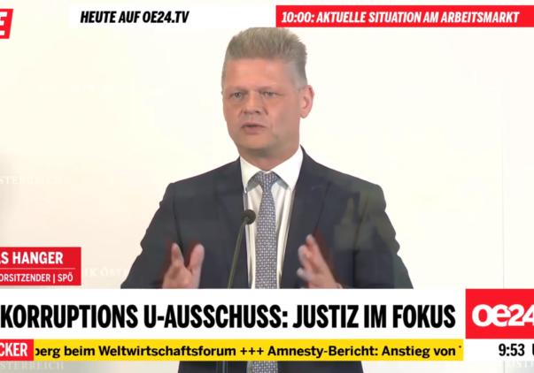 Parlamentarier wie Andreas Hanger (ÖVP) wollen Aufklärung und Lösungen in den internen Konflikten der Justiz. Foto: Screenshot oe24/Zur-Sache