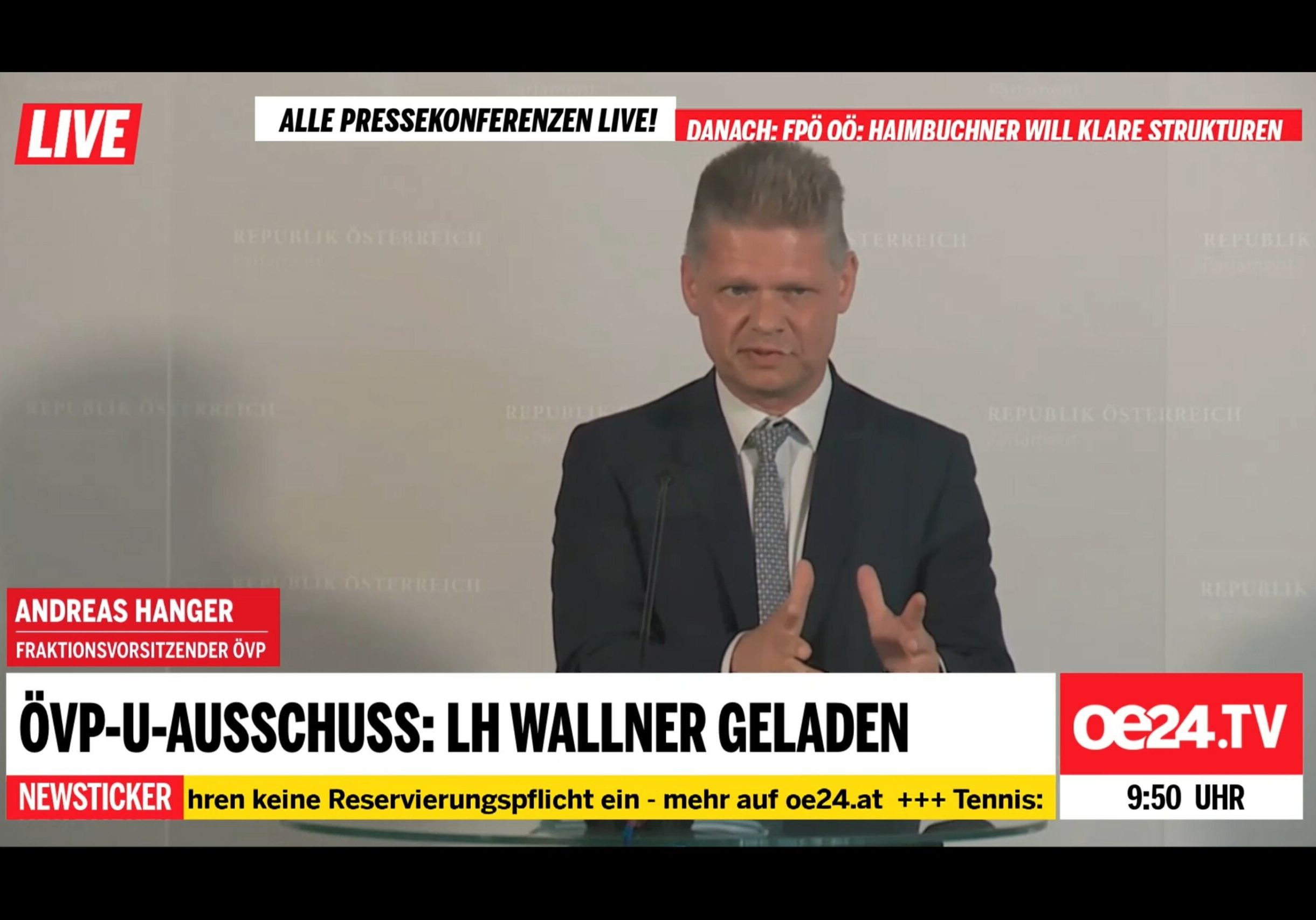 Die Angelegenheiten Vorarlbergs gehören in Vorarlberg bearbeitet: Auch das Justizressort und die WKStA sehen das so, gab Andreas Hanger bekannt. Foto: Screenshot Zur-Sache
