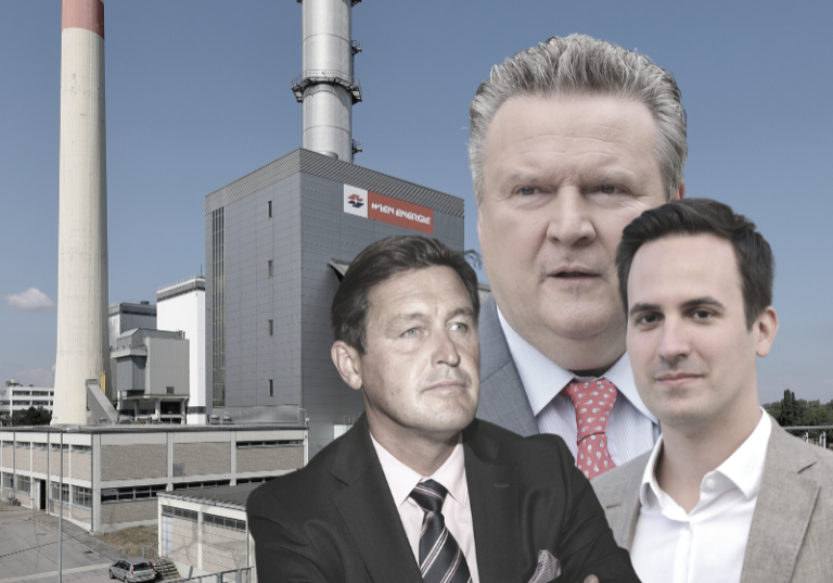 Causa Wien Energie: Die WKStA bestätigte, dass ein Ermittlungsverfahren gegen unbekannte Täter eingeleitet wurde. Foto-Montage: Fotos Ludwig, Wiederkehr: Bwag Hanke: Wikipedia/Franz Johann Morgenbesser, Wien Energie: Wikipedia