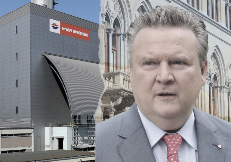 Dem Nachrichtenmagazin "Profil" liegen Auszüge der offiziellen Gutachten der Wien Energie vor. Unter anderem seien in einer Vorstandssitzung im Dezember 2021 bereits mögliche Liquiditätsprobleme bei der Wien Energie ein Thema gewesen. Foto-Montage: Wikimedia, Canva, Bwag