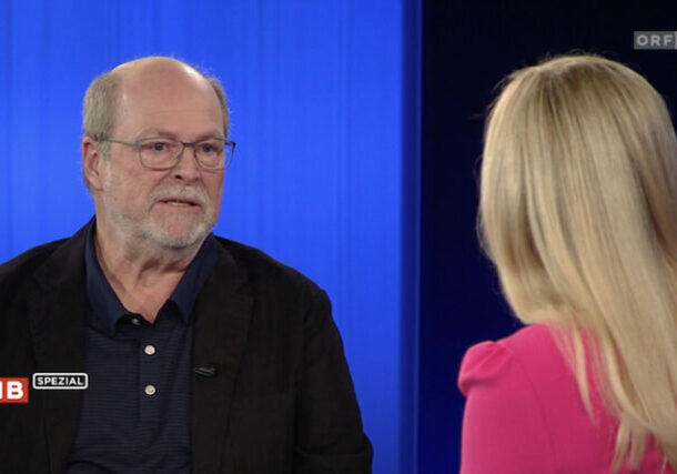Dr. Herwig Kollaritsch, Infektiologe, Mitglied im Nationalen Impfgremium im Interview. Screenshot: ZIB Spezial / ORF 2