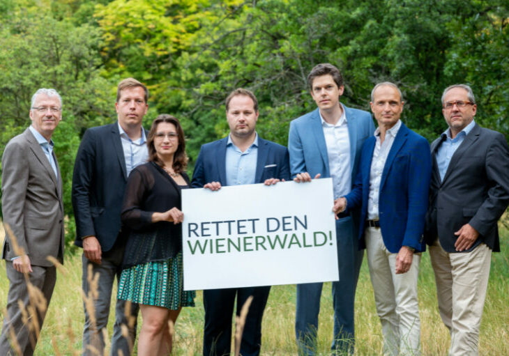 Die Initiative "Rettet den Wienerwald" ist eine parlamentarische Bürgerinitiative, initiiert von den ÖVP-Bezirksobleuten der an den Wienerwald grenzenden Bezirke. Foto: Louis Frycer