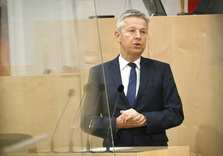Auf der Seite der Ukraine. ÖVP-Abgeordneter Reinhold Lopatka. Foto: Parlamentsdirektion/Johannes Zinner