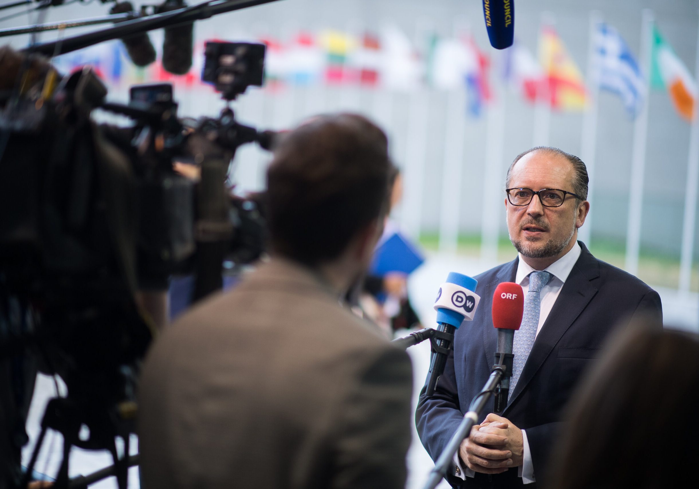 Der Westbalkan sei der "EU-Innenhof". Es brauche klare Signale für eine EU-Perspektive, so Schallenberg in Brüssel. Foto: BMEIA / Michael Gruber