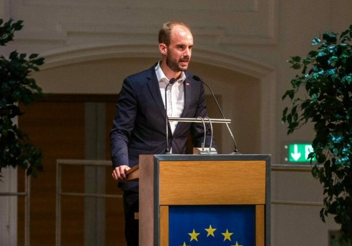 Staatssekretär für Digitalisierung Florian Tursky: Digitalisierung wird als ein Schlüssel zur Erreichung der Umweltziele der EU angesehen. Foto: Philipp Mairhofer