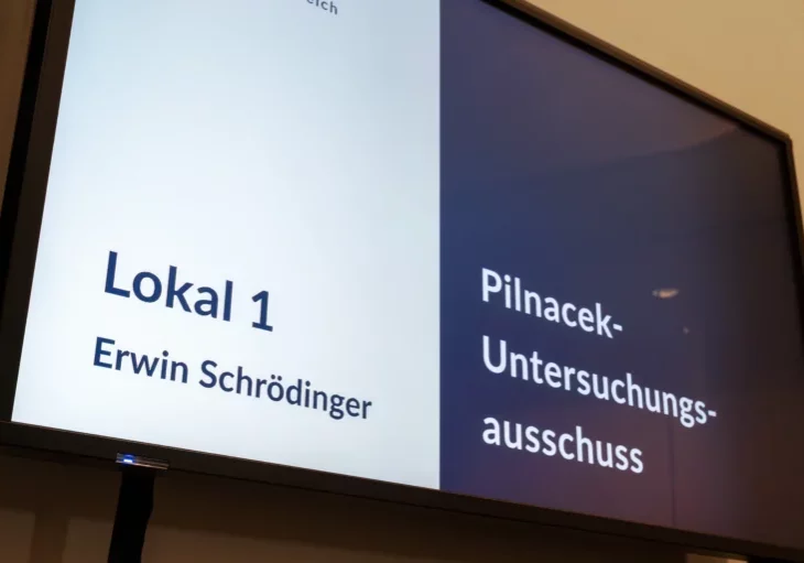 Alle Verschwörungstheorien wurden widerlegt, sagt ÖVP-Fraktionsführer Andreas Hanger nach den Auskünften von Anna P. vor dem Pilnacek-U-Ausschuss des Nationalrats. Foto: Michael Buchner