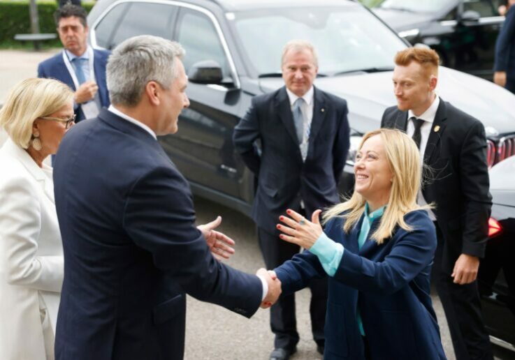 Es dauerte neun Jahre, dass wieder ein Regierungschef aus Italien Österreich besuchte. Bundeskanzler Karl Nehammer und Ministerpräsidentin Giorgia Melonie arbeiten an einer engen Achse beider Länder. Foto: BKA/Dragan Tatic