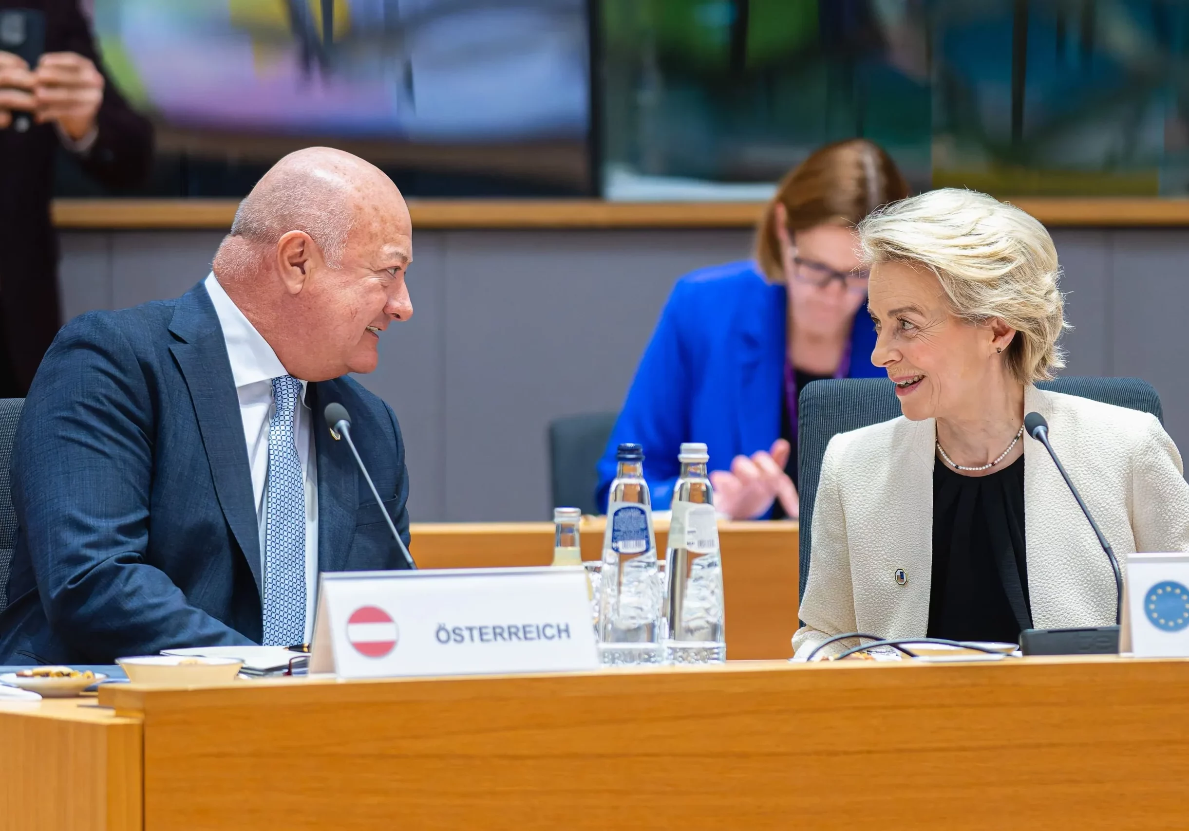 Wieder EU-Gipfel mit Ursula von der Leyen: Kanzler Christian Stocker. Foto: Fl. Schrötter
