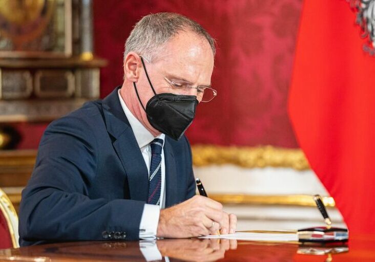 Gerhard Karner bei der Angelobung als Innenminister. Foto: BKA / Florian Schrötter
