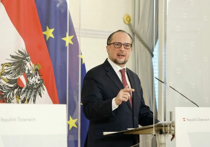 Mit Kritik und flammenden Plädoyer für Europa: Außenminister Alexander Schallenberg. Foto: BKA/Dragan Tatic