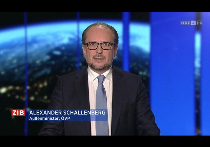 Wird sich vorbehalten, russische Botschaftsmitarbeiter aus Österreich auszuweisen. Außenminister Alexander Schallenberg. Foto: Screenshot / tvthek.orf.at