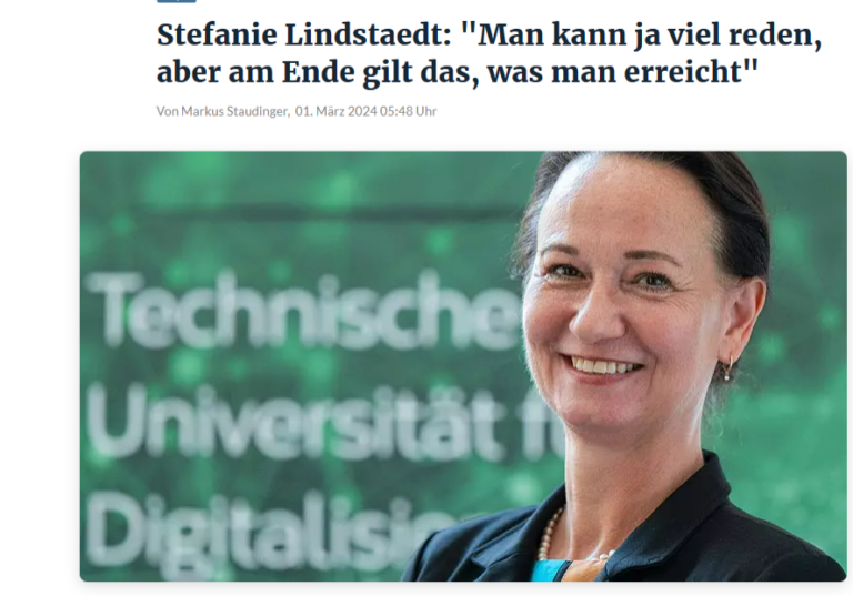 Wissenschaftsminister Martin Polaschek treibt den Aufbau der Universität für digitale Transformation in Linz voran. Gründungspräsidentin Stefanie Lindstaedt sichtet bereits die Bewerbungen für die ersten zehn Professorenstellen. Foto: Screenshot OÖN