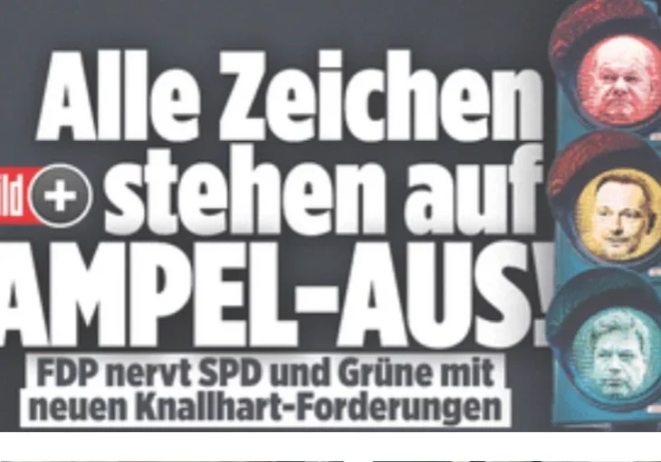 Es wird wieder einmal in der deutschen Regierung gestritten Medien wie bild.de mutmaßen schon mit einem Ende der Ampel-Koalition. Foto: Screenshot bild.de/Zur-Sache