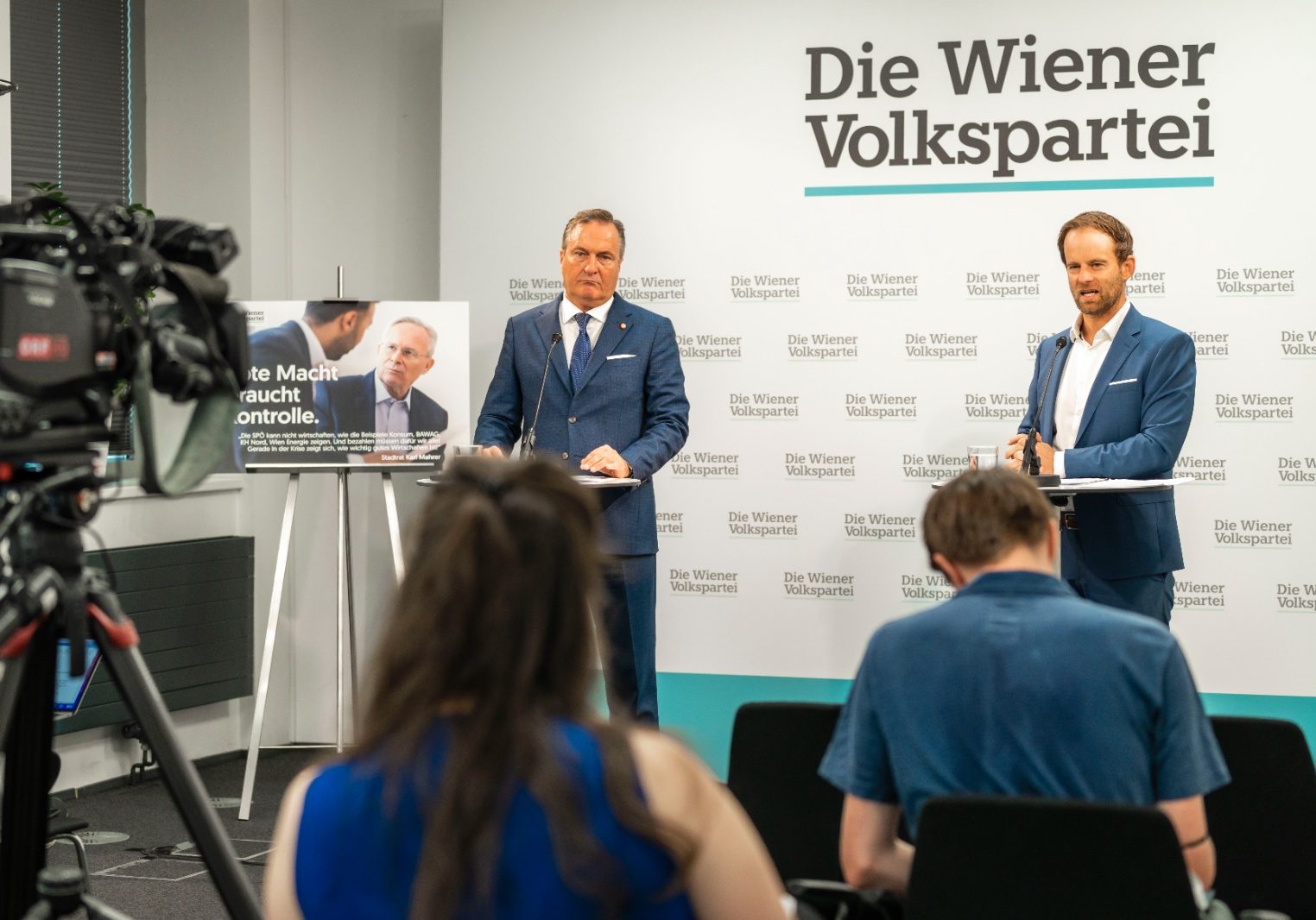 In der Causa Wien Energie werden ÖVP und FPÖ nun einen Antrag auf eine Untersuchungskommission stellen. Das gaben die Obleute beider Wiener Parteien am Freitag im Rahmen einer Pressekonferenz bekannt. Foto: Die Wiener Volkspartei