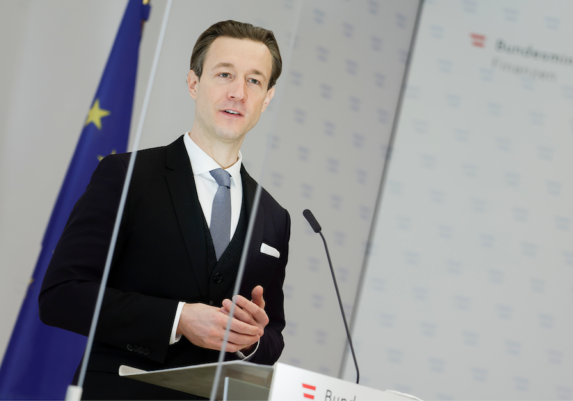 Finanzminister Gernot Blümel, Initiator der Allianz der Verantwortung. Foto: BMF/ Wenzel