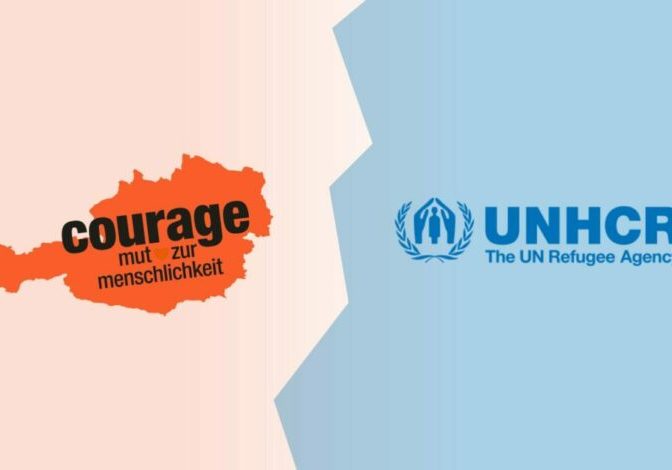 Foto: courage.jetzt; unhcr.org