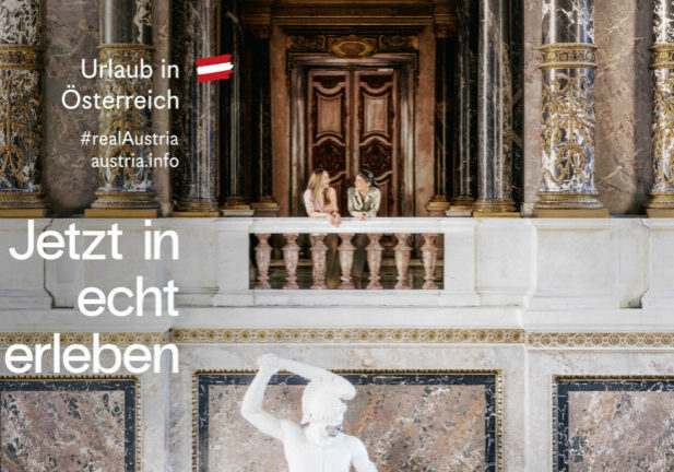 Die Städtekampagne 2022 der Österreich-Werbung soll Gäste in die Städte bringen. Bild: Eines der vier Sujets ist eine Aufnahme aus dem Kunsthistorischen Museum in Wien. Foto: OEW-Paul-Bauer