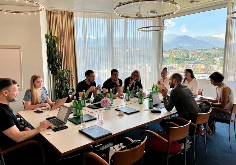 Staatssekretär Florian Tursky im Arbeitsgespräch mit Ukraines Vize-Premier, Mychajlo Fedorow: Austausch und Unterstützung in der Digitalisierung. Foto: Büro StS/BMF