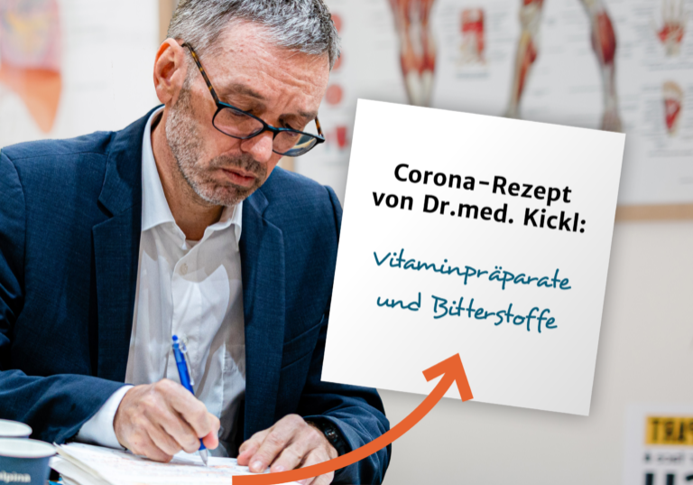 Herbert Kickl setzte auf Vitaminpräparate statt auf die erfolgreiche Corona-Impfung. ÖVP-Generalsekretär Nico Marchetti kritisiert die FPÖ-Aktion, mit über 800 parlamentarischen Anfragen die Verwaltung lahmzulegen. Bild: Montage; Fotos: Florian Schrötter; iStock.com/Anchiy