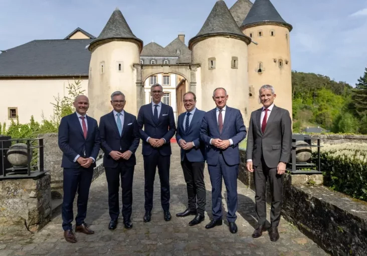 Das Thema Asyl steht beim Treffen der deutschsprachigen Innenminister auf der Agenda. Mit dabei war auch EU-Migrationskommissar Magnus Brunner. Foto: Innenministerium Luxemburg