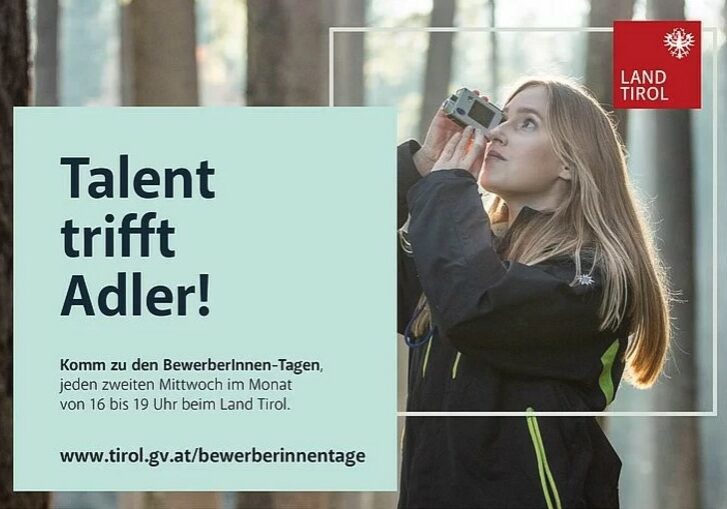 Die Arbeitslosigkeit ist in den Bundesländern Tirol und Salzburg besonders niedrig, der Arbeitsmarkt in Österreich stabil, meldet das Arbeitsmarktservice. Das Land Tirol lädt Jugend dazu ein, sich um Posten und Praktika im Land zu bewerben. Bild: Land Tirol