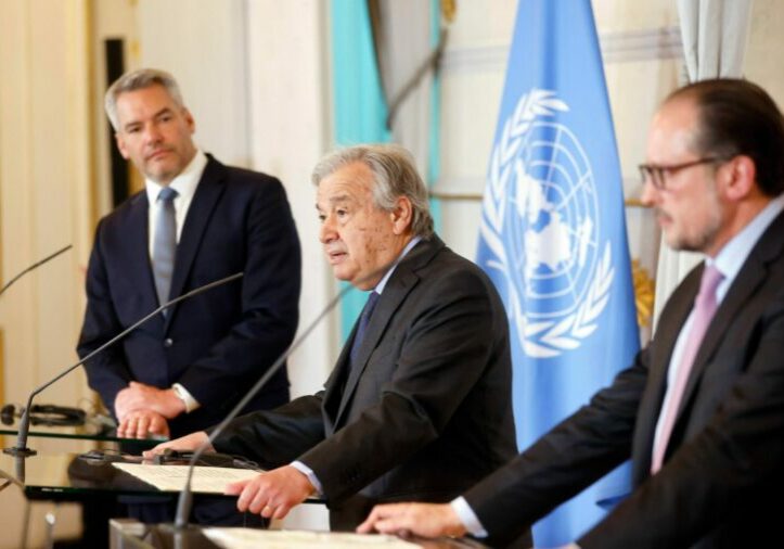 Österreich ist als einer der UNO-Standorte ein wichtiger Partner der Vereinten Nationen. Bei der Generalversammlung in New York steht auch ein Gespräch mit UN-Generalsekretär Guterres auf dem Programm. Im Mai war er bereits in Wien zu Gast. Foto: BKA / Dragan Tatic.