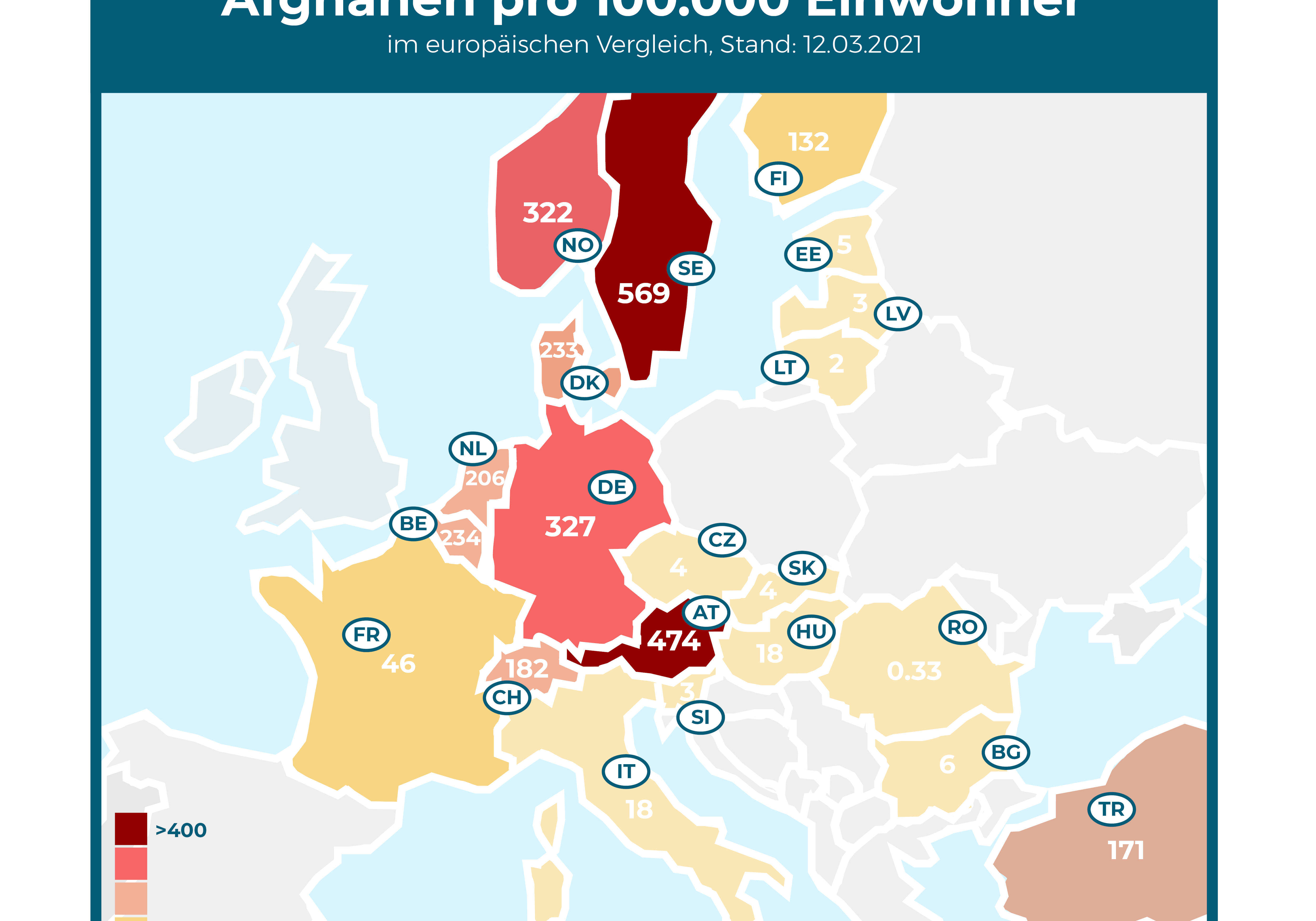 Afghanen pro 100.000 Einwohner - Grafik: Zur-Sache/Daten: BMI